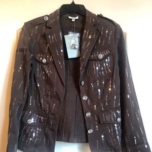 Cache Blazer with sequin details